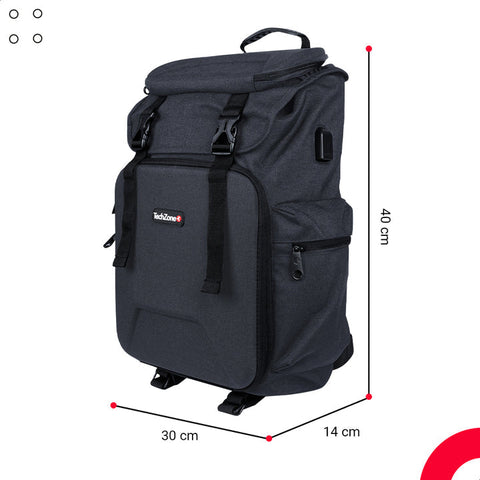 Mochila Backpack Techzone Glory Tz21lbp13-A 18 Azul Marino Mochila Backpack Techzone Glory Tz21lbp13-A 18 Azul Marino