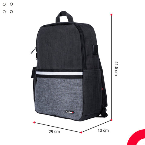 Mochila Backpack Techzone Tz21lbp01-A Negra Mochila Backpack Techzone Tz21lbp01-A Negra