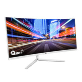 Monitor Curvo de 29.5" Qian QMC-VA30-01, Resolución 2560 x 1080, 1 ms. Color Blanco