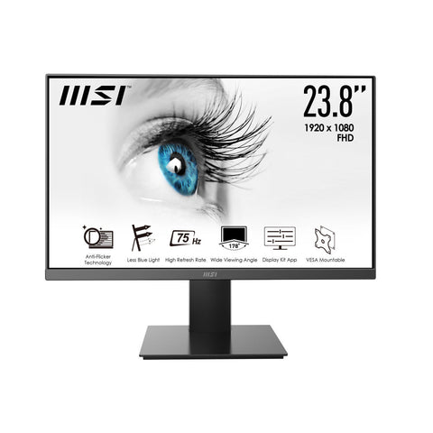 Monitor Msi Flat Full Hd 75Hz 23.8 Pro-Mp241X Cert Tuv Monitor Msi Flat Full Hd 75Hz 23.8 Pro-Mp241X Cert Tuv