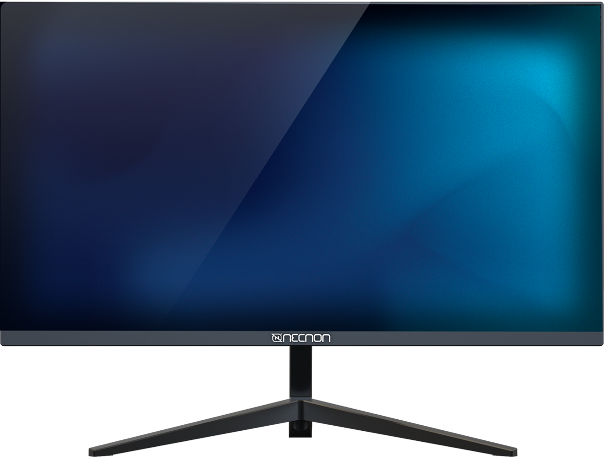 Monitor Para Oficina Led Plano 21.5" Necnon Nmo-22f7, Full Hd, Hdmi, Vga, Negro