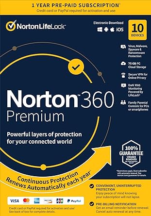 Norton 360 Advanced 1 User 10 Device 1Yr (21443261) Norton 360 Advanced 1 User 10 Device 1Yr (21443261)