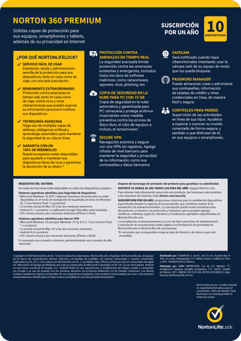 Norton 360 Premium, Total Security 10 Dv 1yr (Tmnr-035) Norton 360 Premium, Total Security 10 Dv 1yr (Tmnr-035)