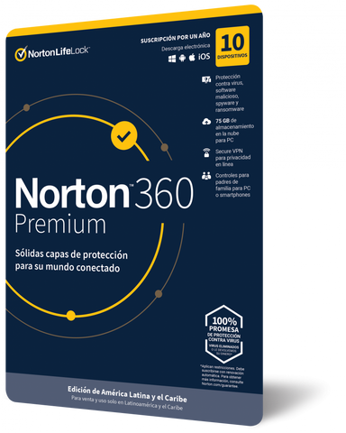 Norton 360 Premium, Total Security 10 Dv 1yr (Tmnr-035) Norton 360 Premium, Total Security 10 Dv 1yr (Tmnr-035)