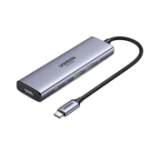 Hub USB-C 6 en 1 | HDMI 4K@60Hz | 2x USB-A 3.2 Gen 2 (10 Gbps) | 2x USB-C 3.2 (10 Gbps) | PD 100W | Compatibilidad Universal | Driver-Free | Aluminio