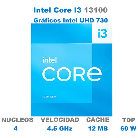 Procesador Intel Core I3 13100 Soc1700 13th Gen Bx8071513100 Procesador Intel Core I3 13100 Soc1700 13th Gen Bx8071513100