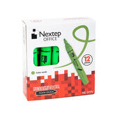 Marcador Nextep Resaltador Color Verde C/12 Pzas, Ne-079V