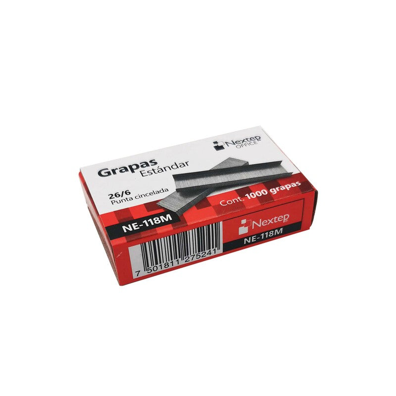 Caja Grapas Estándar Nextep 26/6 C/1000 Ne-118M