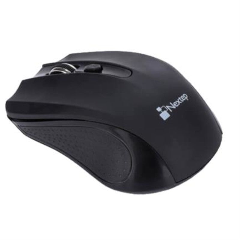 Mouse Nextep Inalambrico Usb 1600 Dpi Baterias Incluidas Color Negro (Ne-410)