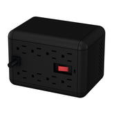 Regulador De Voltaje Qian Baoshan En1000 1000 Va 8 Contactos 2 Usb