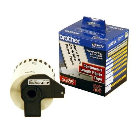 Rollo De Papel Brother Con Adhesivo Continua 62 Mm X 30.4 M (Dk2205) Rollo De Papel Brother Con Adhesivo Continua 62 Mm X 30.4 M (Dk2205)