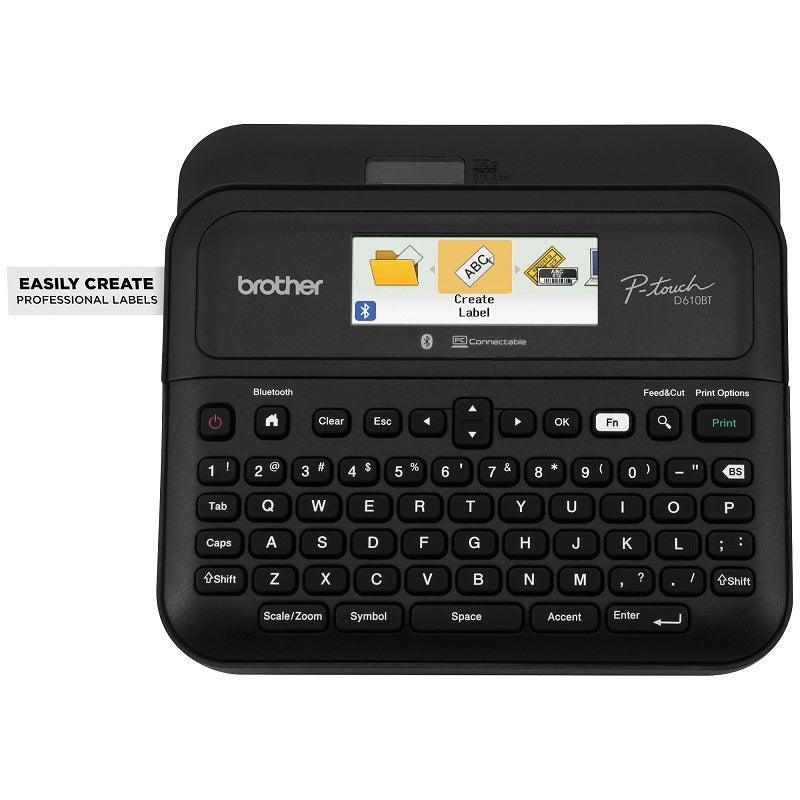 Rotulador Brother Pt-D610 Con Pantalla A Color Conexion Pc, Bt