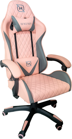 Silla Gamer Necnon Ngs-01 Foam Cojín Lumbar Y Cabecera Rosa con Gris Nbsg0130c4 Silla Gamer Necnon Ngs-01 Foam Cojín Lumbar Y Cabecera Rosa con Gris Nbsg0130c4