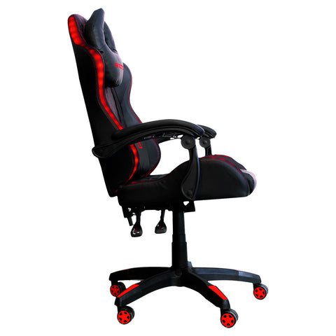 Silla Gamer Necnon Rgb Nsg-Rgb1 Foam Cojín Lumbar Y Cabeza Negro, Rojo Silla Gamer Necnon Rgb Nsg-Rgb1 Foam Cojín Lumbar Y Cabeza Negro, Rojo