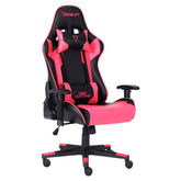 Silla Gamer Ocelot, Color Magenta Con Negro, Descansa Brazos Ajustables, Reclinable 90-155 Grados, Soporta Hasta 150kg