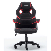 Silla Gamer Xzeal Starter Roja Tela, Foam Ergonomico, Piston Clase 3, Xsst050r