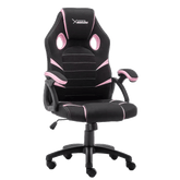 Silla Gamer Xzeal Starter Rosa Tela, Foam Ergonomico, Piston Clase 3, Xsst050p