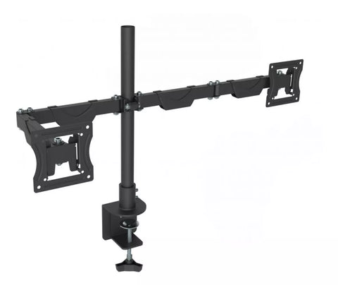 Soporte Ghia Para 2 Monitores, Para Montaje A Mesa O Escritorio, Doble Brazo Articulado, Hasta 32 Pulgadas, Hasta 10kg Por Brazo Soporte Ghia Para 2 Monitores, Para Montaje A Mesa O Escritorio, Doble Brazo Articulado, Hasta 32 Pulgadas, Hasta 10kg Por Brazo