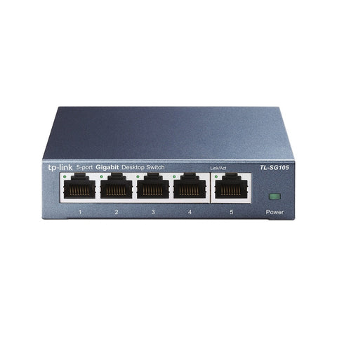 Switch Escritorio Tp-Link 5 Puerto Giga, Plug&Play,  Qos, Igmp, Tl-Sg105 Switch Escritorio Tp-Link 5 Puerto Giga, Plug&Play,  Qos, Igmp, Tl-Sg105