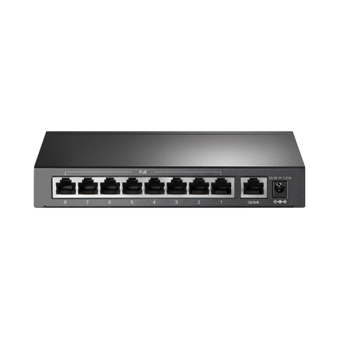 Switch Poe Tp-Link De 9 Puertos 10, 100mbps, Poe + 8 Puertos - Tl-Sf1009p Switch Poe Tp-Link De 9 Puertos 10, 100mbps, Poe + 8 Puertos - Tl-Sf1009p