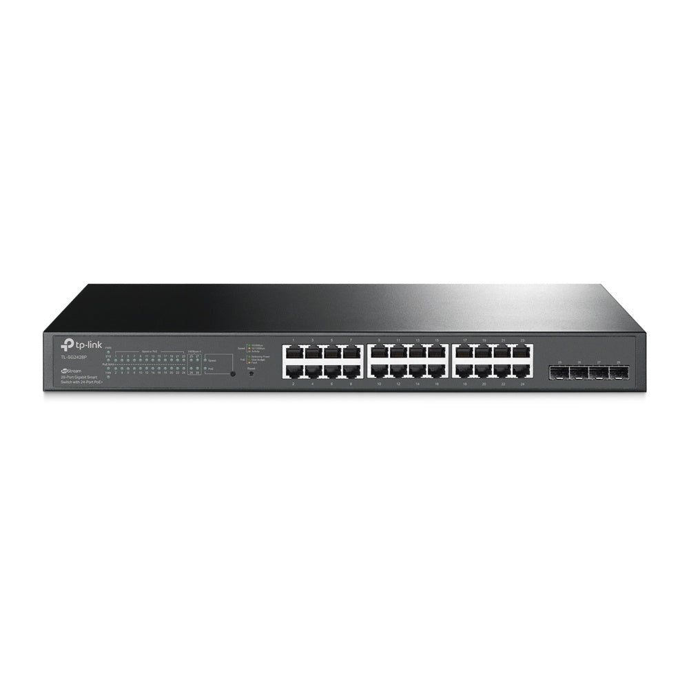 Switch Smart Gb Jetstream 24 Puertos Poe + 4 Ranuras Sfp - Tl-Sg2428p