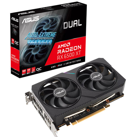 Tarjeta De Video Asus Dual-Rx6500xt-O4g 4gb Ddr6 Hdmi, Display Port Tarjeta De Video Asus Dual-Rx6500xt-O4g 4gb Ddr6 Hdmi, Display Port