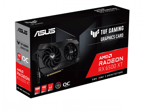 Tarjeta De Video Asus Tuf-Rx6500xt-O4g-Gaming Oc 4gb Gdrr6, Hdmi, Dp Tarjeta De Video Asus Tuf-Rx6500xt-O4g-Gaming Oc 4gb Gdrr6, Hdmi, Dp