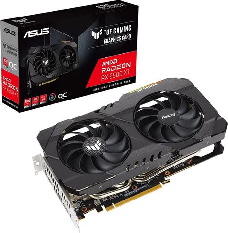 Tarjeta De Video Asus Tuf-Rx6500xt-O4g-Gaming Oc 4gb Gdrr6, Hdmi, Dp Tarjeta De Video Asus Tuf-Rx6500xt-O4g-Gaming Oc 4gb Gdrr6, Hdmi, Dp