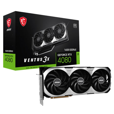 TARJETA DE VIDEO MSI GEFORCE RTX 4080 16GB VENTUS 3X OC GDDR6X HDMI TARJETA DE VIDEO MSI GEFORCE RTX 4080 16GB VENTUS 3X OC GDDR6X HDMI