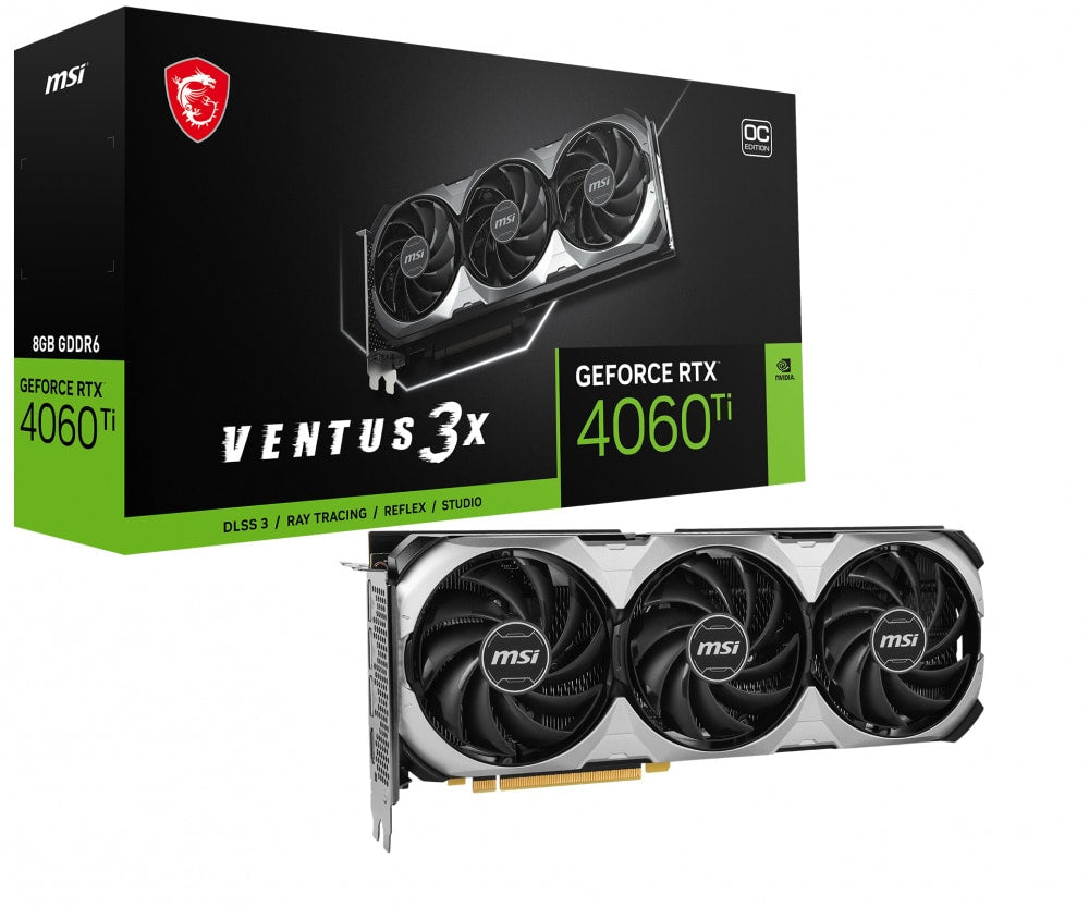 Tarjeta De Video Msi Nvidiageforce Rtx 4060 Ti Ventus 3X 8G Oc