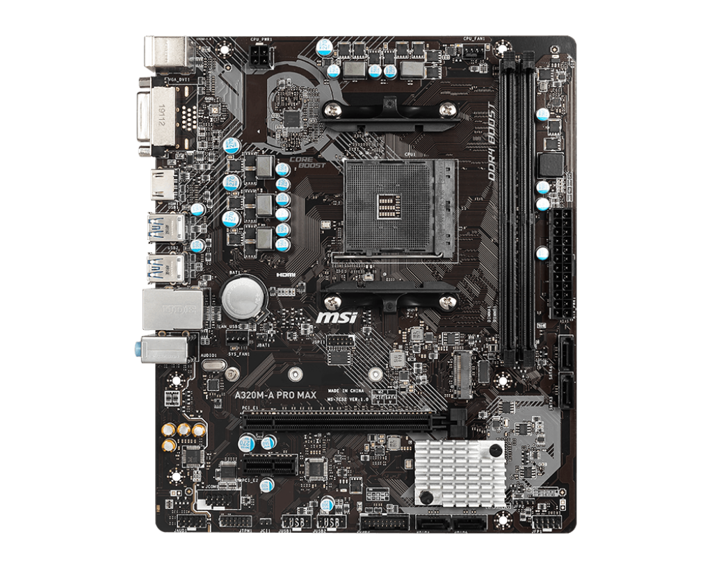 Tarjeta Madre Msi A320m-A Pro Ddr4 Pcie 4.0 Am4