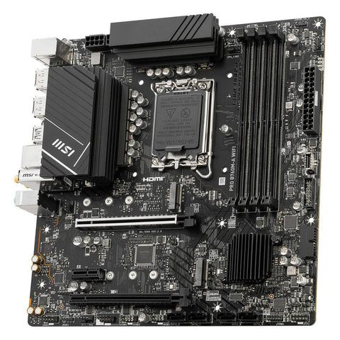 Tarjeta Madre Msi Pro B760M-A Wifi - Bt M.2 Pcie 4.0 Ddr5 4X128 S1700 Tarjeta Madre Msi Pro B760M-A Wifi - Bt M.2 Pcie 4.0 Ddr5 4X128 S1700