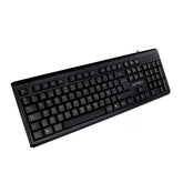 Teclado Acteck Alambrico Usb, Negro Estandar 104 Teclas Usb Windows-Linux Diseño Clásico Negro Inspire Ta210