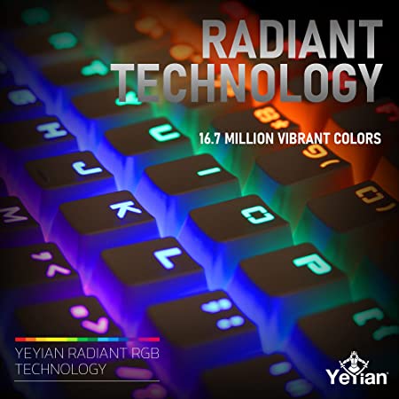 Teclado Gamer Yeyian Yat1801 Flare Serie 2000 Mecanic Switch Azul Rgb Teclado Gamer Yeyian Yat1801 Flare Serie 2000 Mecanic Switch Azul Rgb