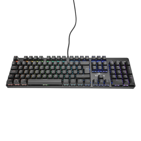 Teclado Gamer Yeyian Ykm-Ergb-03 Kusari Mecanic Switch Café Rgb Teclado Gamer Yeyian Ykm-Ergb-03 Kusari Mecanic Switch Café Rgb