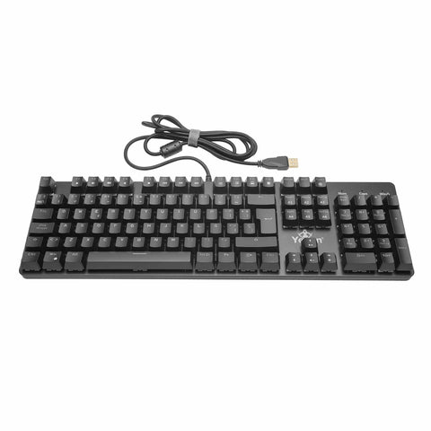 Teclado Gamer Yeyian Ykm-Ergb-03 Kusari Mecanic Switch Café Rgb Teclado Gamer Yeyian Ykm-Ergb-03 Kusari Mecanic Switch Café Rgb