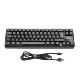 Teclado Gamer Yeyian Ytm-28209r Akil S3500 Mecanic Switch Rojo Rgb, USB/Bluetooth, Negro, Español
