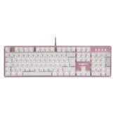 Teclado Mecanico Game Factor Luz Blanca, Swicht Red, Usb, Rosa Kbg400-Pk-Rd