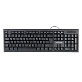 Teclado Techzone Tz16tec01-Ala Alambrico Standard Usb Ergonomico Negro