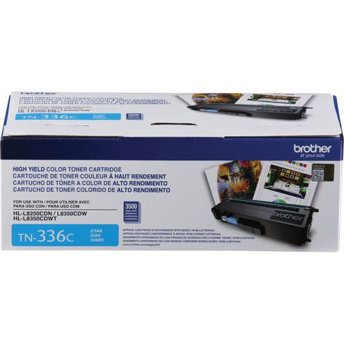 Toner Brother Tn336c Cyan 3,500 Paginas Para Hll8250cdn,8350cdw, Mfc8850cdw