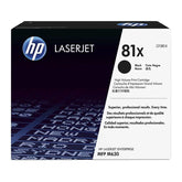 Toner Hp 81x Alto Rendimiento Negro Laserjet, Mfp M630 (Cf281x)