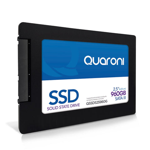 Unidad De Estado Solido Ssd Quaroni 2.5 960gb Sata3 6gb, S 7mm Lectura 550mb, S Escritura 490mb, S Unidad De Estado Solido Ssd Quaroni 2.5 960gb Sata3 6gb, S 7mm Lectura 550mb, S Escritura 490mb, S