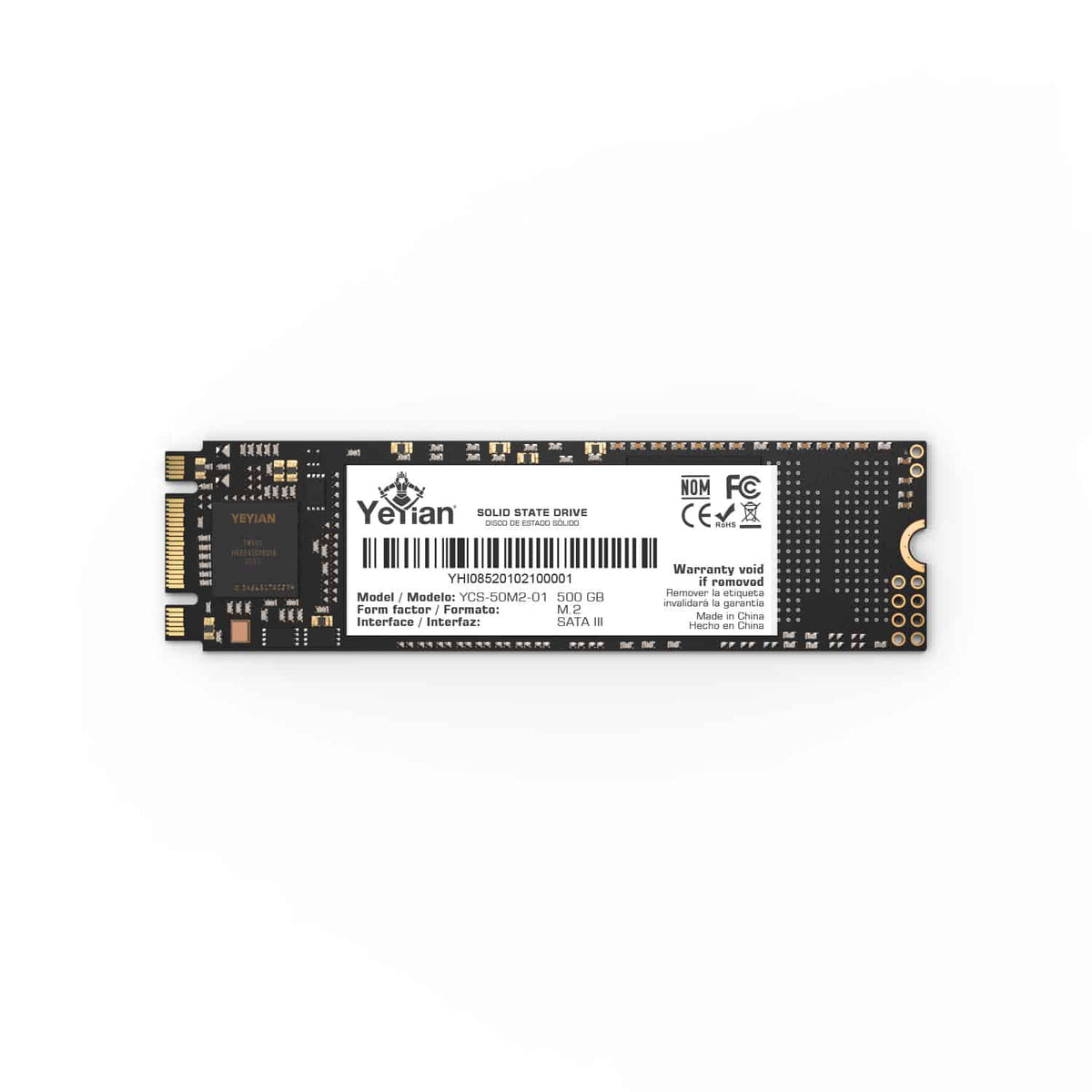 Unidad Ssd M.2 Yeyian Valk Serie 4200 500Gb Sata 3 Ycs-50M2-01