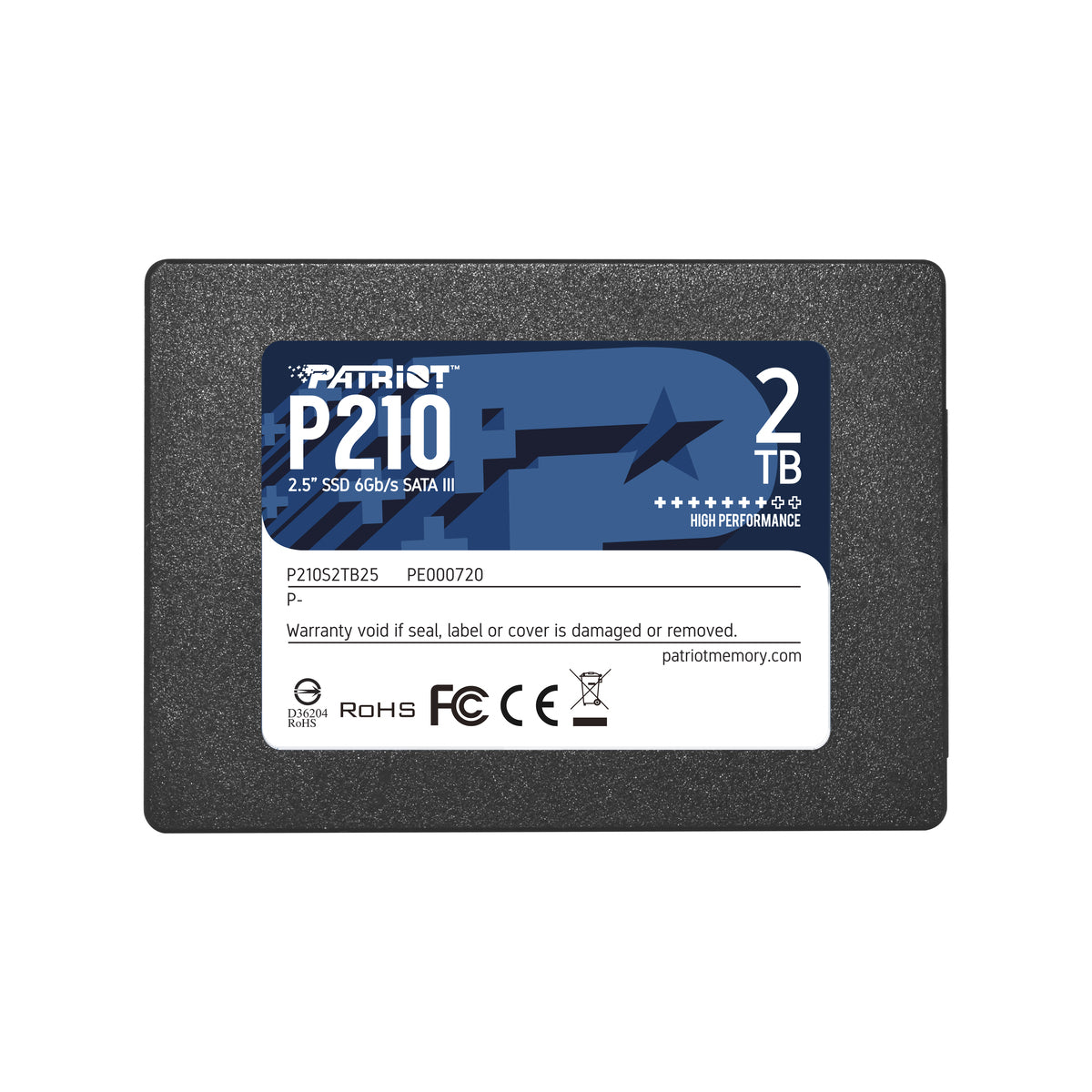 Unidad Ssd Patriot P210 2tb Sata Iii 2.5" (P210s2tb25)