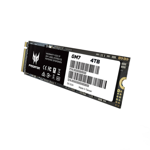 Unidad Ssd Predator Gm7 4Tb M.2 Nvme Gen4X4 7200Mb/s (Bl.9Bwwr.120) Unidad Ssd Predator Gm7 4Tb M.2 Nvme Gen4X4 7200Mb/s (Bl.9Bwwr.120)