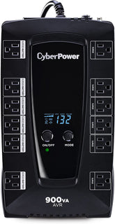 Ups, No Break Cyberpower Avrg900lcd 900va, 480w Lcd, Avr, 12 Contactos