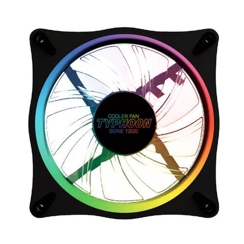 Ventilador Rgb Yeyian Fs1200 Typhoon Serie 1200 Rgb 120Mm Para Gabinete Ventilador Rgb Yeyian Fs1200 Typhoon Serie 1200 Rgb 120Mm Para Gabinete