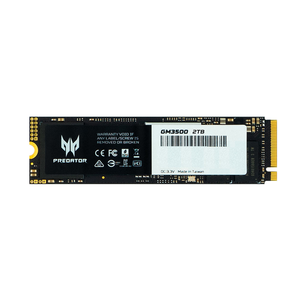 Unidad Ssd Predator Gm3500 2Tb M.2 Nvme Gen3X4 3400Mb/S (Bl.9Bwwr.103)