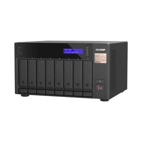 Nvr De 8 Bahias Vigilancia Ip Qnap (Qvp-85B-Us)
