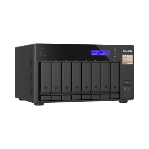 Nvr De 8 Bahias Vigilancia Ip Qnap (Qvp-85B-Us)